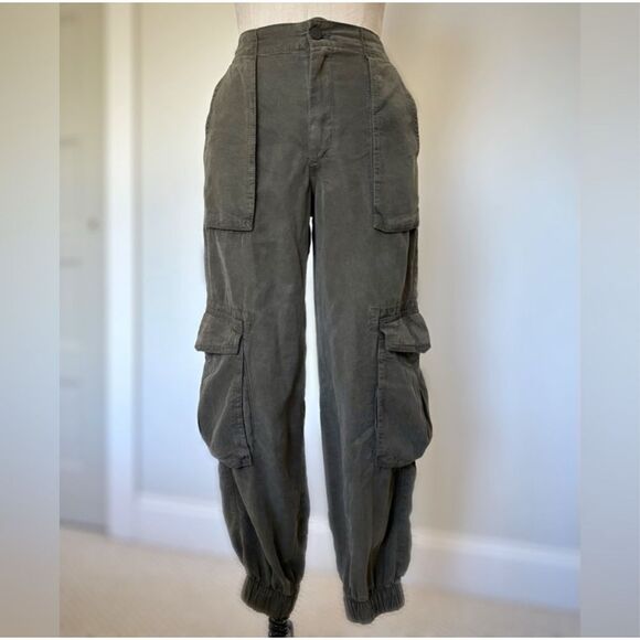 NWT All Saints size 4 Freda Cargo Trouser Pants - Olive/Army Green - Picture 3 of 8